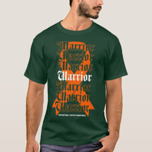 T-shirt Le guerrier de sensibilisation au cancer de l'endo