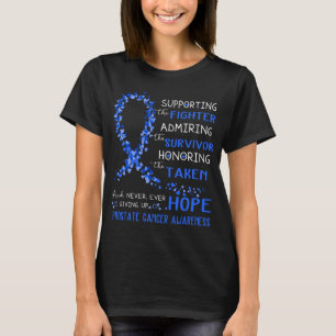 T-shirt Le guerrier du cancer de la prostate appuie le com