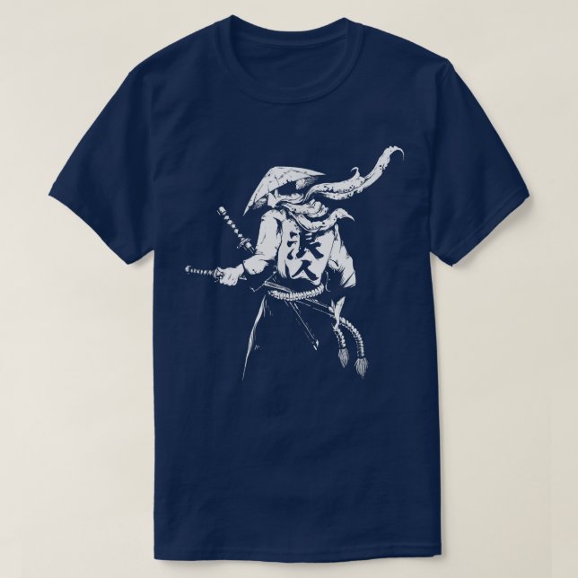T-shirt Le guerrier fantôme Samurai Anime Manga Bushido (9 (Design devant)