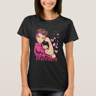 T-shirt Le guerrier Rosie Riveter Sensibilisation au cance