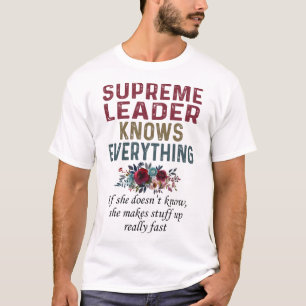 T-shirt Le Guide Suprême Sait Tout