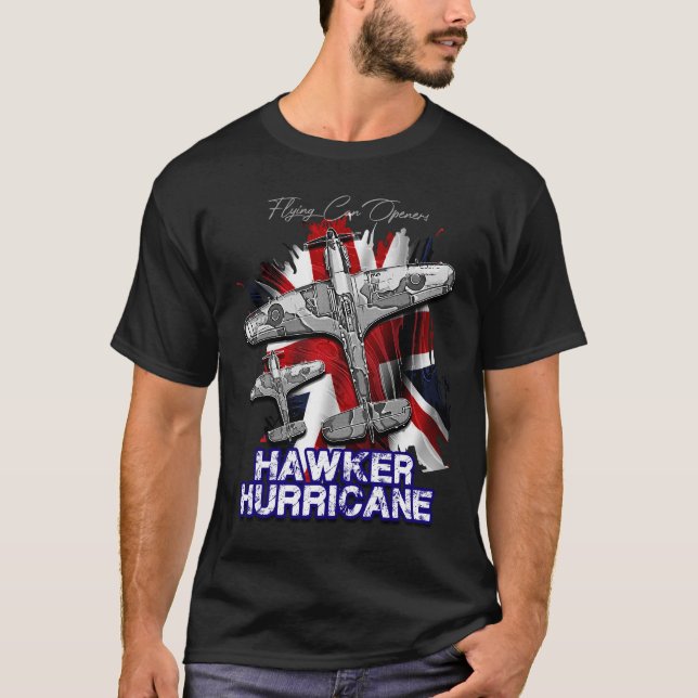T-shirt Le Hawker Hurricane British RAF Fighter Plane (Devant)