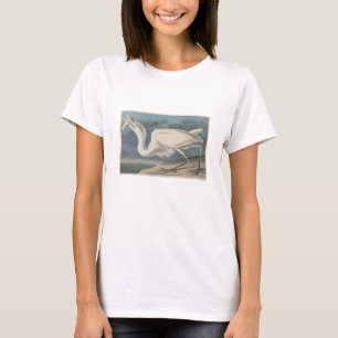 T-shirt Le héron de grand blanc