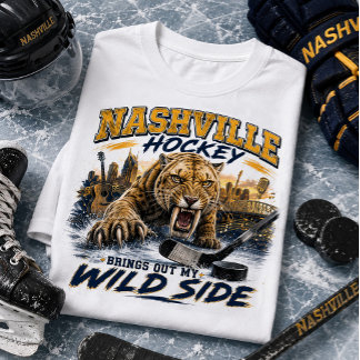 T-shirt Le hockey de Nashville déchaîne mon côté sauvage