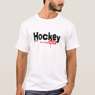 T-shirt Le hockey est dans mon sang