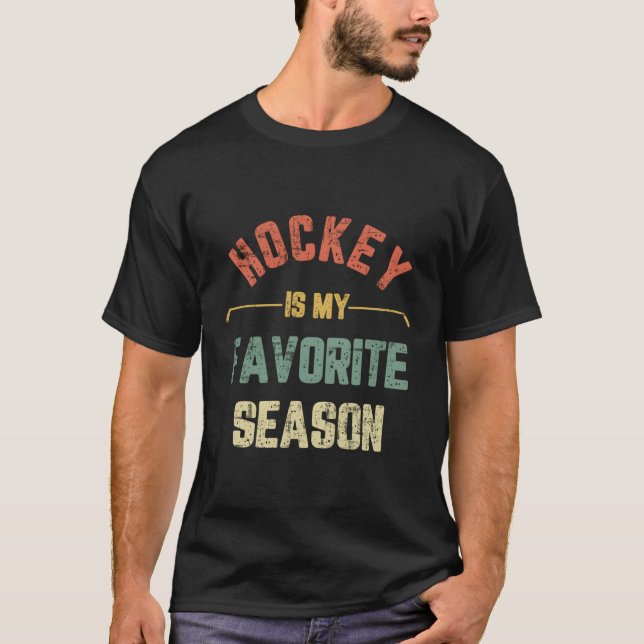 T-shirt Le hockey est ma saison préférée Hockey (Devant)
