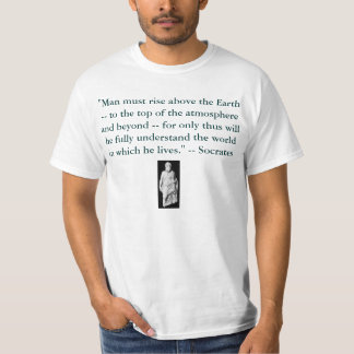 T-shirt Le "homme doit se lever au-dessus de la terre --