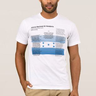 T-shirt Le Honduras - le Himno Nacional De Honduras