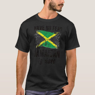 T-shirt Le Jamaïcain est là Jamaïque Drapeau Racines Jamaï