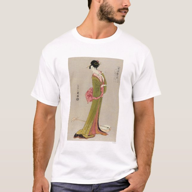 T-shirt Le Japon : Le geisha Itsutomi (Devant)