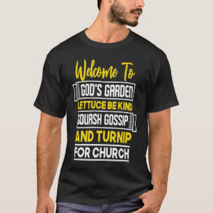 T-shirt Le jardin de Dieu Laitue Soyez gentil Courge Canca