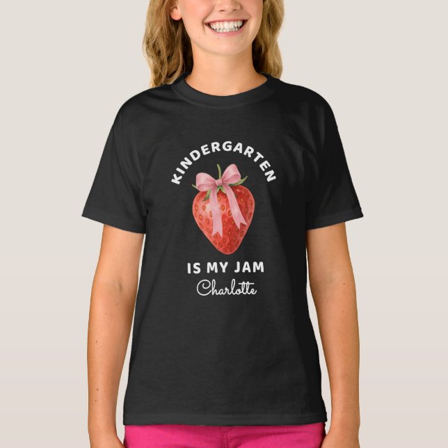 T-shirt Le jardin d'enfants mignon est ma confiture Retour (Devant)