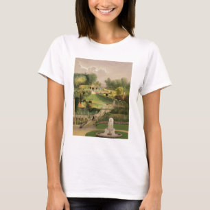T-shirt Le jardin du côté de colline, château Combe, de