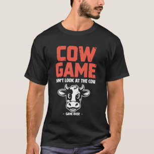 T-shirt Le jeu de la vache drôle animal de ferme