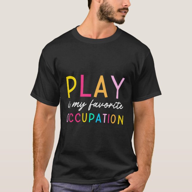 T-shirt Le Jeu Est Mon Occupation Préférée Pour Travailler (Devant)