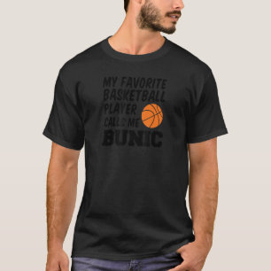 T-shirt Le Joueur De Basket Favori Mens M'Appelle Bunic Ro