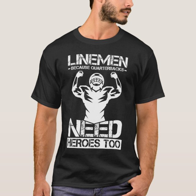 T-shirt Le joueur de football parce que les quarts-dos ont (Devant)