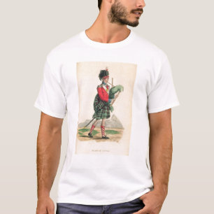 T-shirt Le joueur de pipeau écossais