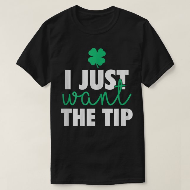 T-shirt Le Jour de la Saint Patrick De Bartender Drôle Jus (Design devant)