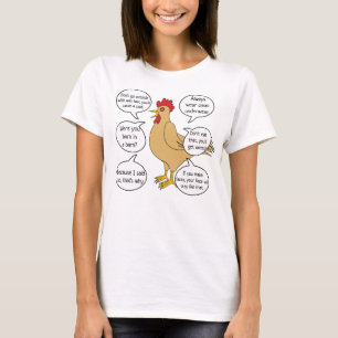 T-shirt Le jour de mère drôle de conseil de poule de mè