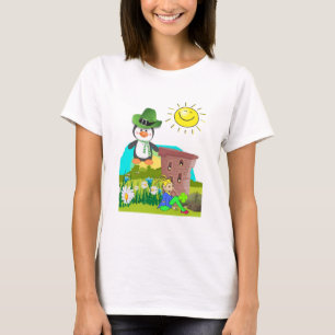 T-shirt le jour de saint-patrick pingouin leprechaun