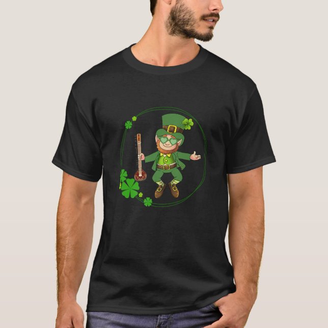T-shirt Le Jour de Saint-Patrick. Sitar Iri (Devant)