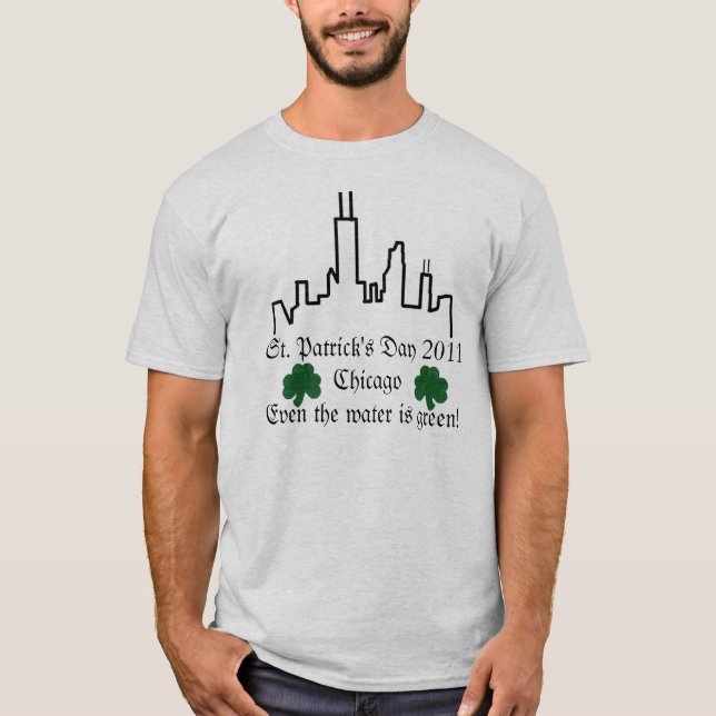 T-shirt Le jour de St Patrick Chicago 2011 (Devant)