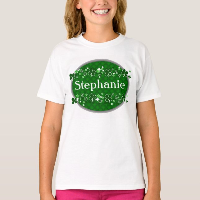 T-shirt Le jour de St Patrick de la fille nommée (Devant)