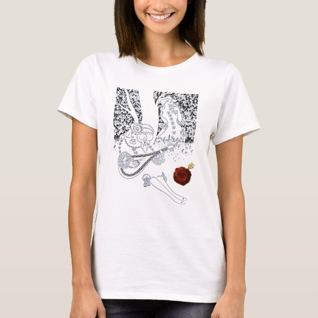 T-SHIRT LE JOUR DE VALENTINE LES AMOUREUX ROMANTIQUES DU C (Devant)