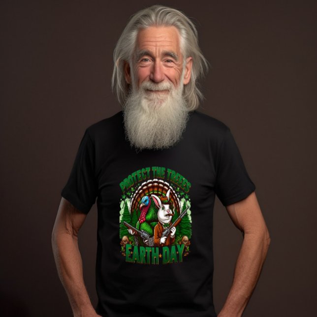 T-shirt Le jour des terres sauvage des lapins blancs (Créateur téléchargé)