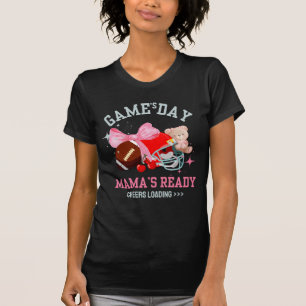 T-shirt LE JOUR DU MATCH, MAMAN EST PRÊTE Maman de footbal