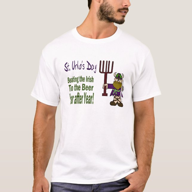 T-shirt Le jour d'Urho de saint - battre les Irlandais (Devant)