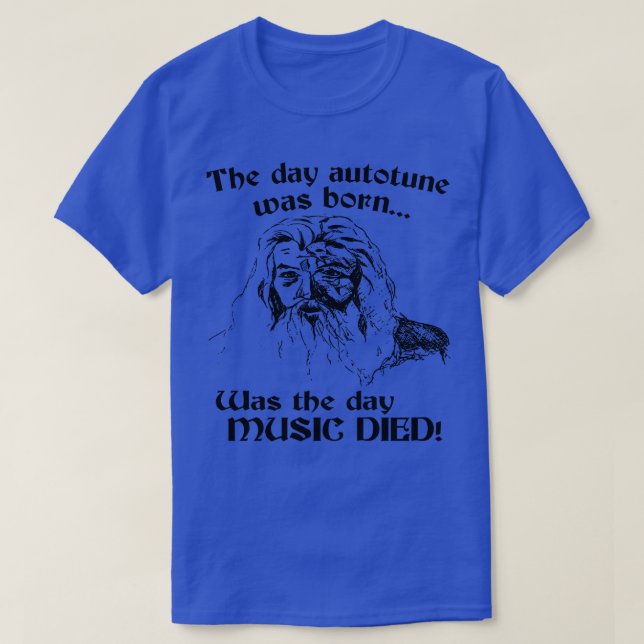T-shirt Le jour où la chanson automatique est née était le (Design devant)