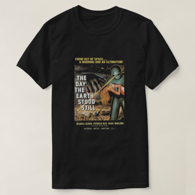 T-shirt Le jour où la Terre est restée - vieille affiche 1 (Design devant)