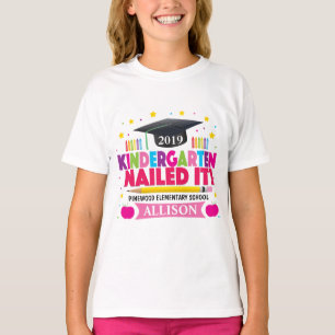 T-shirt Le jour passé de la fille du jardin d'enfants l'a