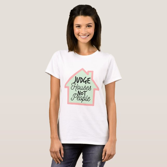 T-shirt Le juge loge pas la chemise de personnes (Devant entier)