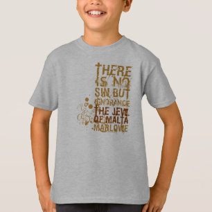 T-shirt Le juif de la citation d'ignorance de Malte