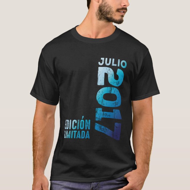 T-shirt Le Juillet 2017 Année 2017 2017 2017 Depuis 2017 (Devant)