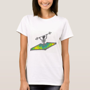 T-shirt Le kayak désosse la longueur d'onde