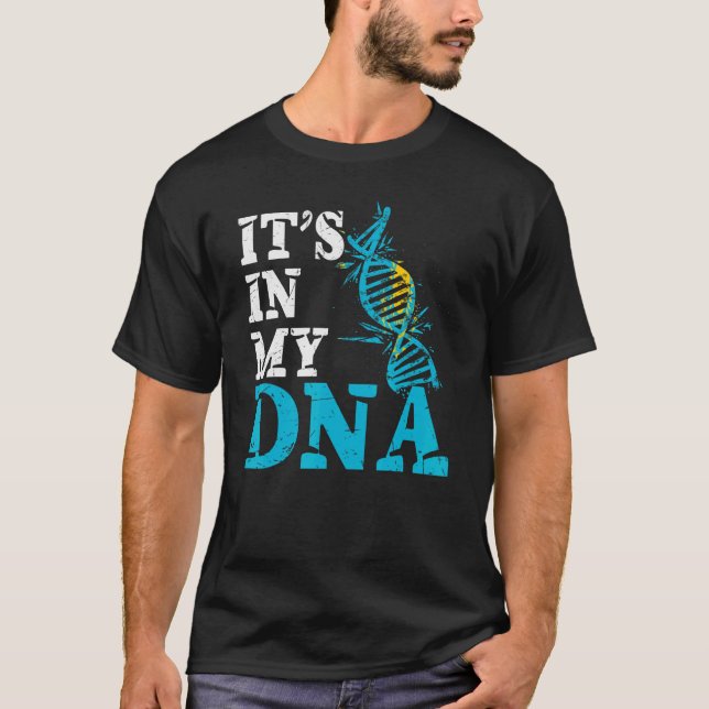 T-shirt Le Kazakhstan Est Dans Mon Adn Drapeau Kazakh (Devant)