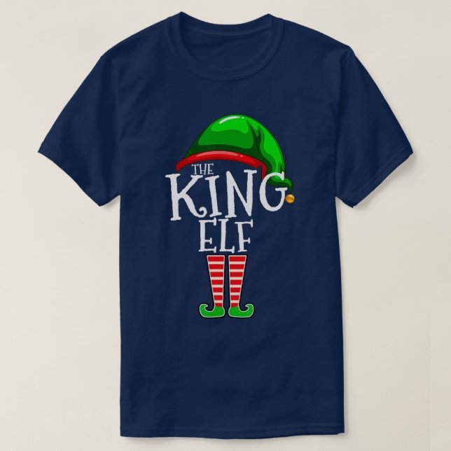 T-shirt Le King Elf Family Matching Group Cadeau de Noël (Design devant)