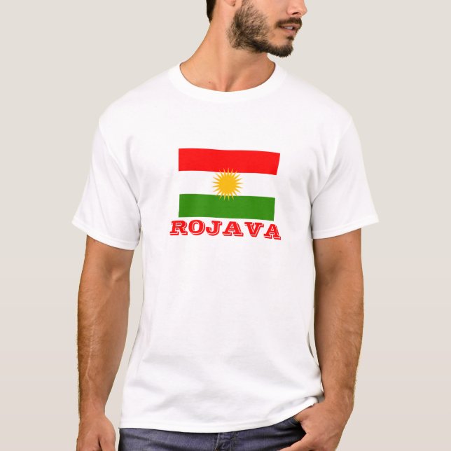 T-shirt Le Kurdistan de Rojava la terre des Kurdes (Devant)