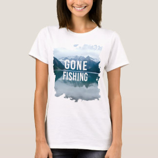 T-shirt Le lac de montagne de neige Pêche à la traîne