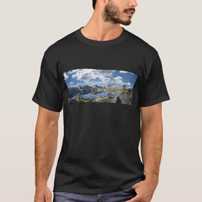 T-shirt Le lac Garnet et le pic Banner - sentier John Muir (Devant)