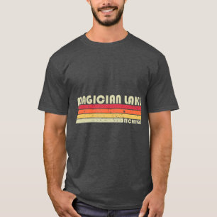 T-shirt LE LAC MAGICIEN MICHIGAN Funny Pêche Camping