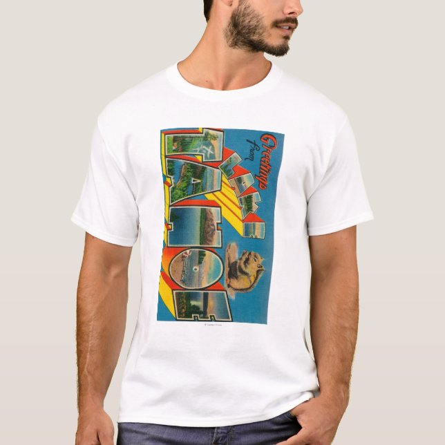T-shirt Le lac Tahoe, la Californie - grandes scènes de (Devant)