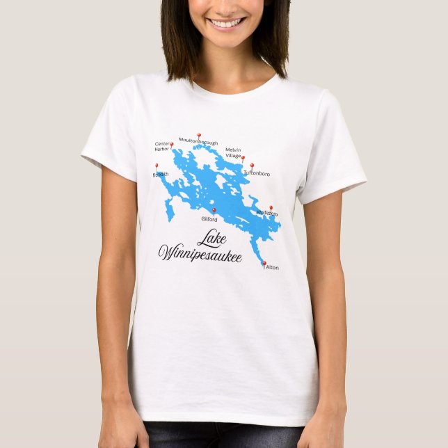 T-shirt Le lac Winnipesaukee (Devant)
