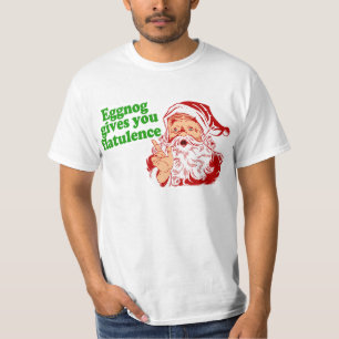 T-shirt Le lait de poule fait le pet de Père Noël