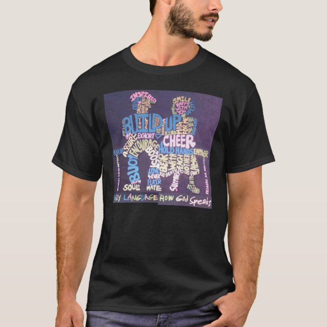 T-shirt Le langage du corps de Dieu (Devant)