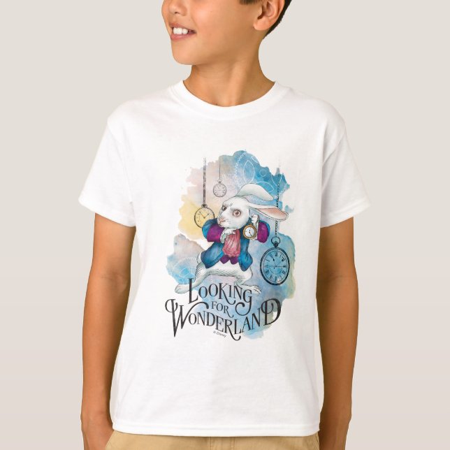 T-shirt Le Lapin Blanc| À la recherche de Wonderland (Devant)